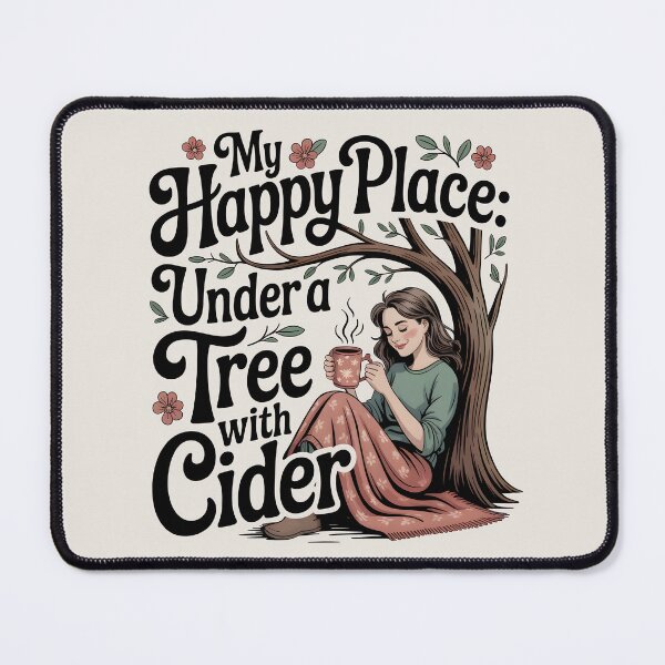 Item preview, My Happy Place: Under a Tree with Cider - Cozy Autumn Design designed and sold by Jollys-ArtShop.