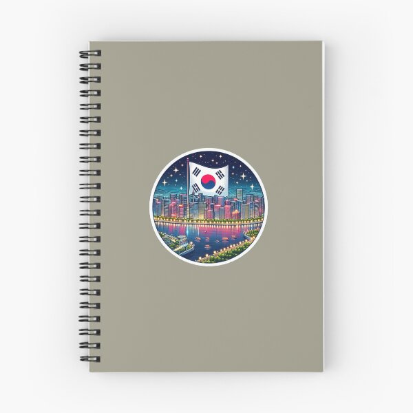 Item preview, Yeongdeungpo Seoul 3D Nightscape with Korean Flag,  designed and sold by PaintMeWorld.