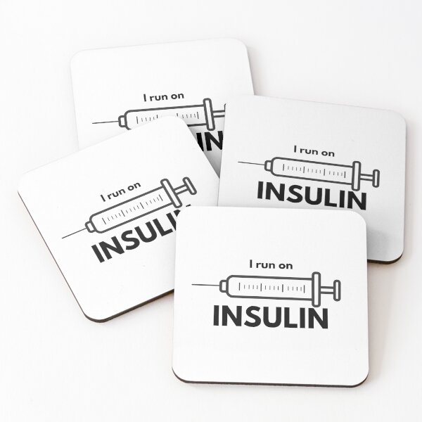 Item preview, I Run on Insulin – Funny Diabetes Awareness Design designed and sold by AntonioMina.