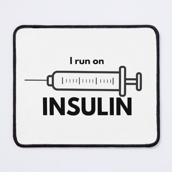 Item preview, I Run on Insulin – Funny Diabetes Awareness Design designed and sold by AntonioMina.