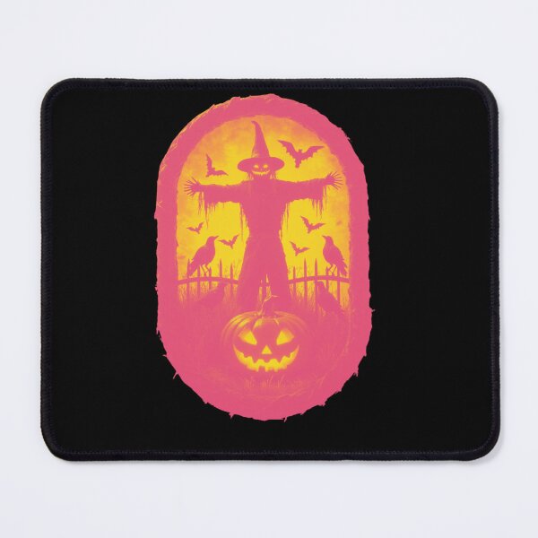 Item preview, A Sinister Scarecrow Under The Fiery Halloween Sky designed and sold by e-camelleone.