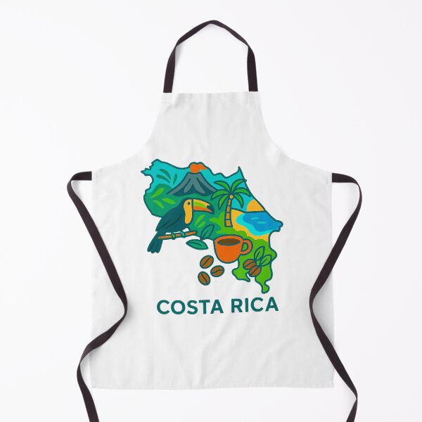 Item preview, Map of Costa Rica with Tropical Icons designed and sold by Wander Vibes.