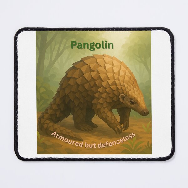 Item preview, Pangolin – Fragile Armour in a Wild World designed and sold by GeoWild Designs.