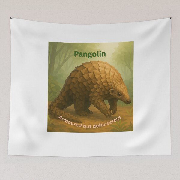 Item preview, Pangolin – Fragile Armour in a Wild World designed and sold by GeoWild Designs.
