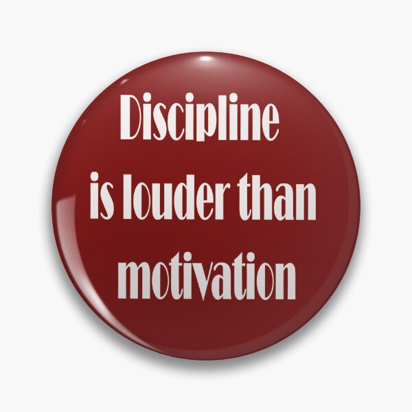 Item preview, Discipline Is Louder Than Motivation – Hustle Quote Design designed and sold by ArtNestVerse.