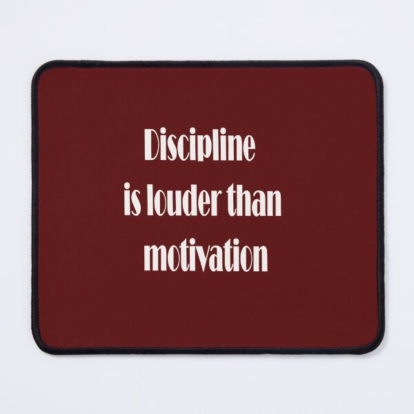 Item preview, Discipline Is Louder Than Motivation – Hustle Quote Design designed and sold by ArtNestVerse.