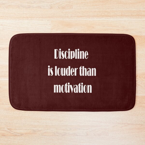 Item preview, Discipline Is Louder Than Motivation – Hustle Quote Design designed and sold by ArtNestVerse.
