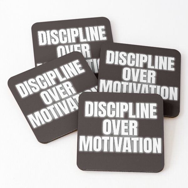 Item preview, Discipline Over Motivation – Hardcore Gym Quote for Focused Training designed and sold by Howling Ink.