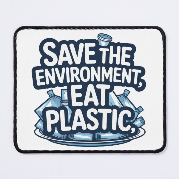 Item preview, Save The Environment Eat Plastic designed and sold by ChearshiPrints.