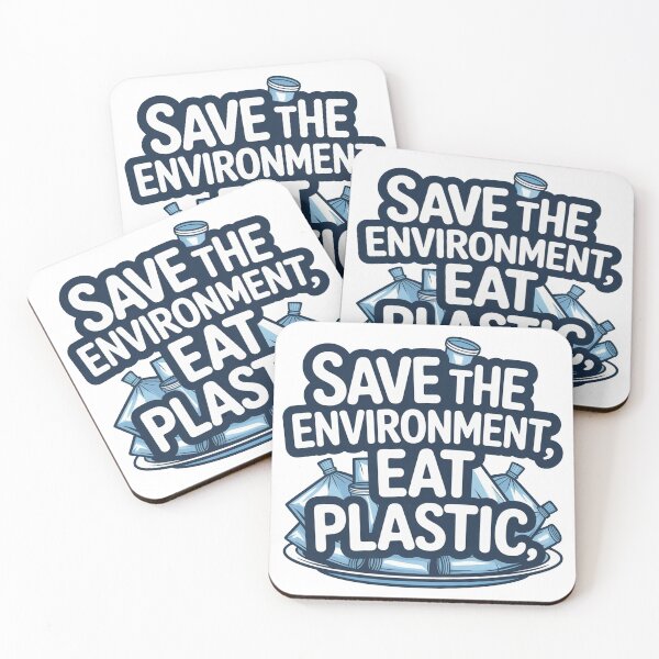 Item preview, Save The Environment Eat Plastic designed and sold by ChearshiPrints.