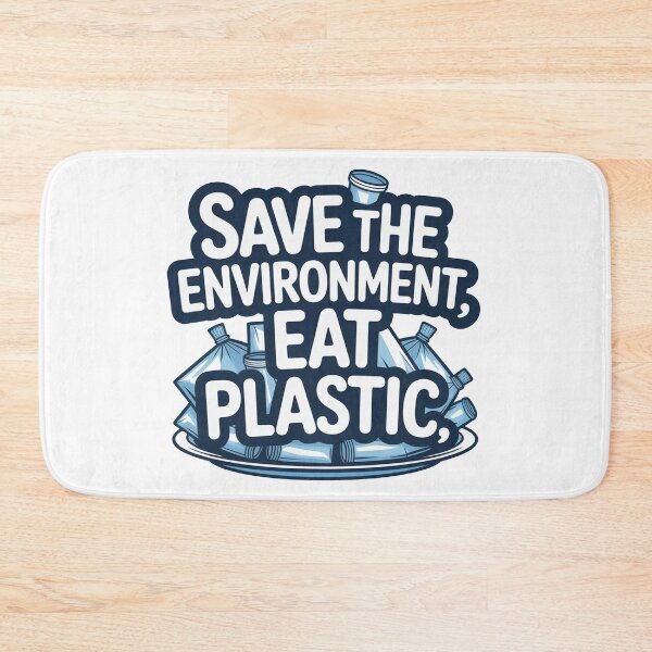 Item preview, Save The Environment Eat Plastic designed and sold by ChearshiPrints.