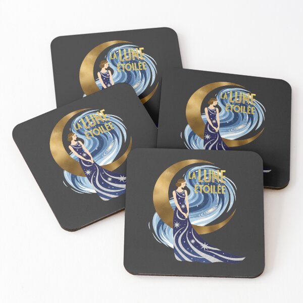 Item preview, After Erté - LA LUNE ÉTOILÉE (The Starry Moon) designed and sold by elektronen.