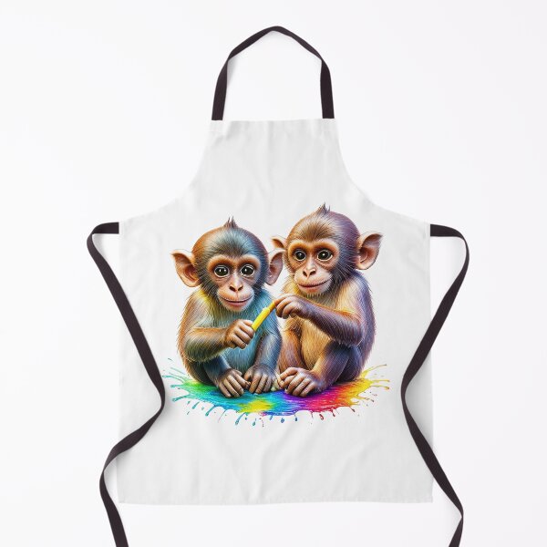 Item preview, Monkey Colour Splash – Playful Safari Wildlife Art | Joy & Curiosity designed and sold by BhavnaGamiArts.