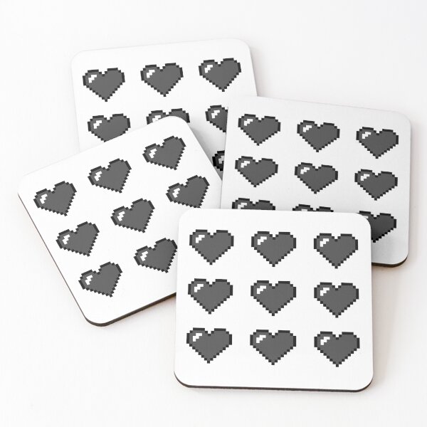 Item preview, Black Pixel Hearts Set [x9] designed and sold by ratgirlonyx.