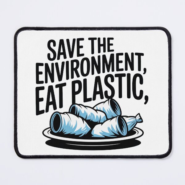 Item preview, Save The Environment Eat Plastic designed and sold by ChearshiPrints.