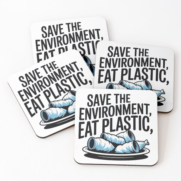 Item preview, Save The Environment Eat Plastic designed and sold by ChearshiPrints.