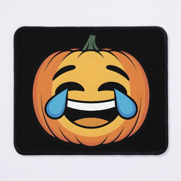 Item preview, Funny crying laughing Pumpkin Emoji Halloween Art designed and sold by Shoot-The-Moon.