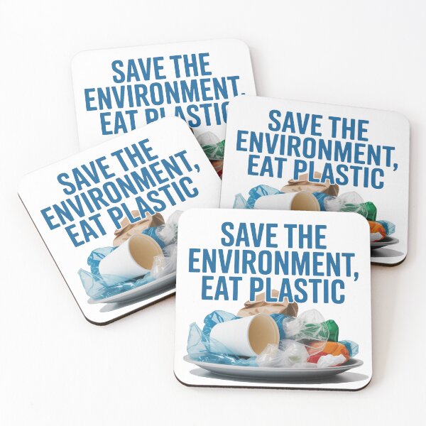 Item preview, Save The Environment Eat Plastic designed and sold by ChearshiPrints.