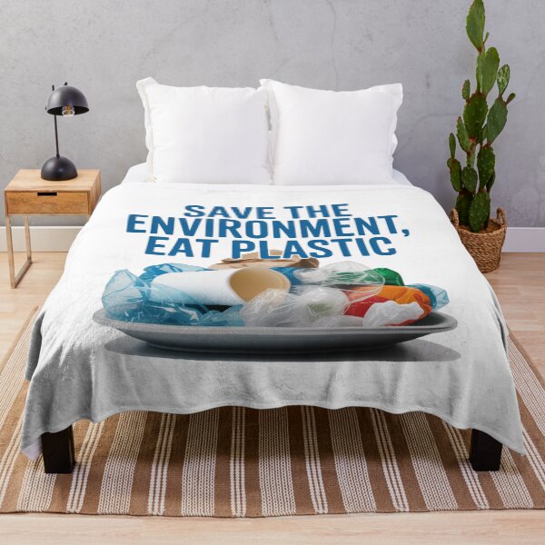 Item preview, Save The Environment Eat Plastic designed and sold by ChearshiPrints.