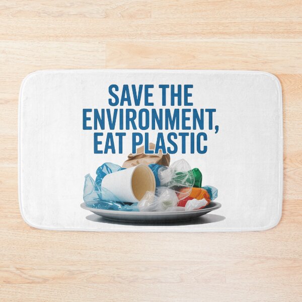 Item preview, Save The Environment Eat Plastic designed and sold by ChearshiPrints.