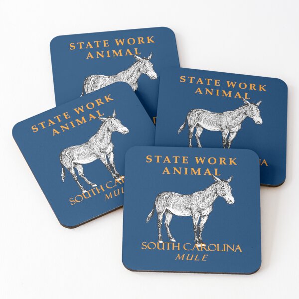 Item preview, South Carolina Territory Work Animal The Mule Vintage Illustration designed and sold by taiche.