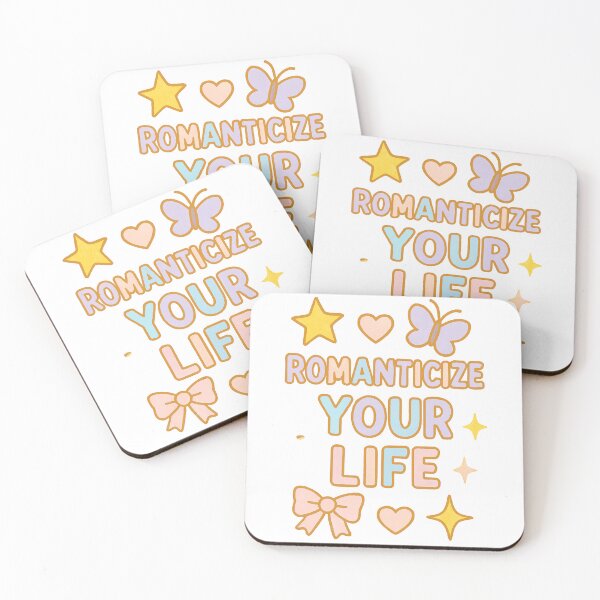 Item preview, Romanticize Your Life – Pastel Kawaii Aesthetic with Hearts & Butterflies designed and sold by CreatedbyKandJ.