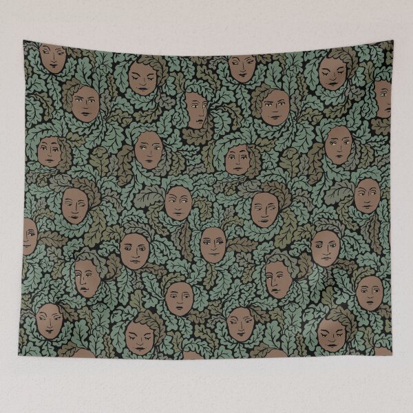 Item preview, Faces in the leaves designed and sold by tanaudel.