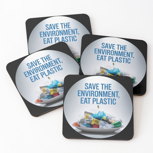 Item preview, Save The Environment Eat Plastic designed and sold by ChearshiPrints.