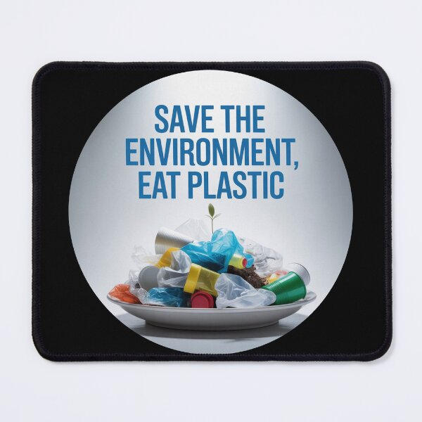 Item preview, Save The Environment Eat Plastic designed and sold by ChearshiPrints.