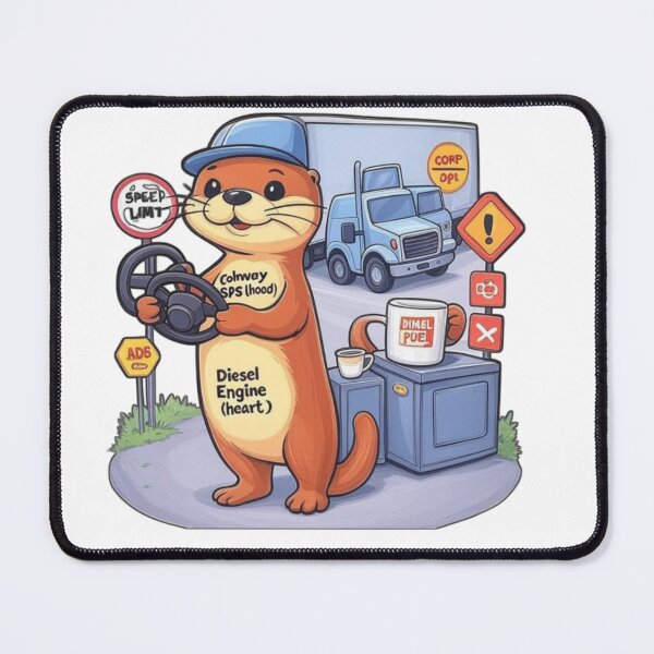 Item preview, Long Haul Otter – Highway Legend designed and sold by SHOP SOUS⭐⭐⭐⭐⭐.