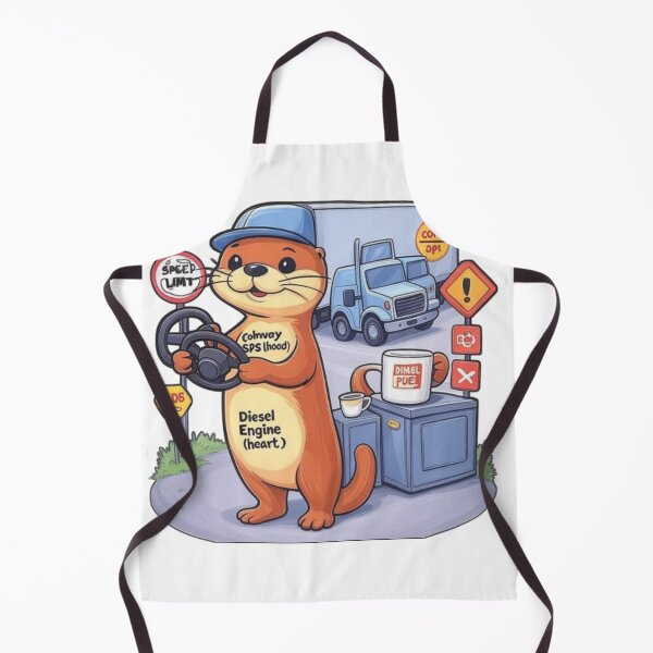 Aperçu de l'œuvre Long Haul Otter – Highway Legend créée et vendue par SHOP SOUS⭐⭐⭐⭐⭐.