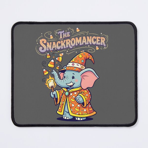 Item preview, The Snackromancer — Elephant Candy Wizard Tee designed and sold by Printed Mistakes.