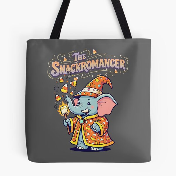 Item preview, The Snackromancer — Elephant Candy Wizard Tee designed and sold by Printed Mistakes.