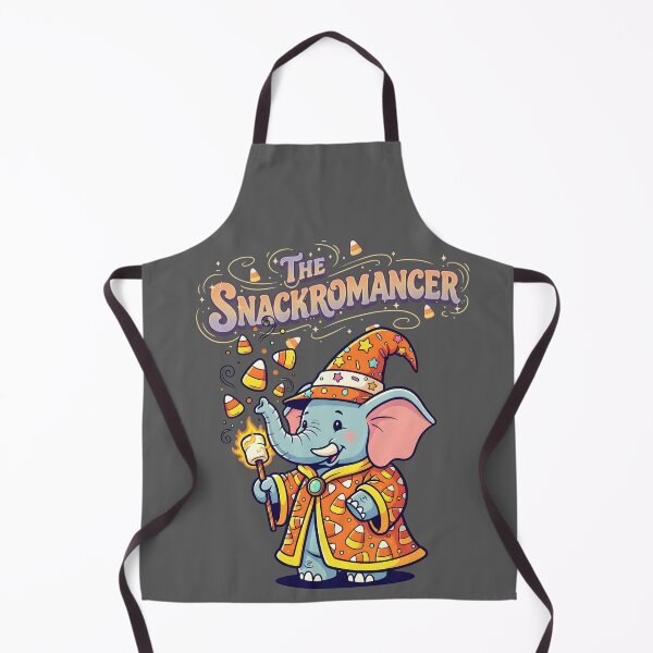 Item preview, The Snackromancer — Elephant Candy Wizard Tee designed and sold by Printed Mistakes.