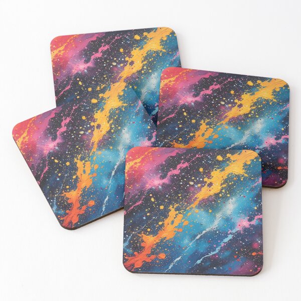 Item preview, Pollock Cosmic Chaos Abstract Galaxy Drip Painting designed and sold by yellowwpaint.