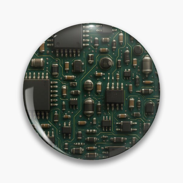 Item preview, Realistic Circuit Board Pattern  Futuristic Tech Electronics Design designed and sold by Buzzink.