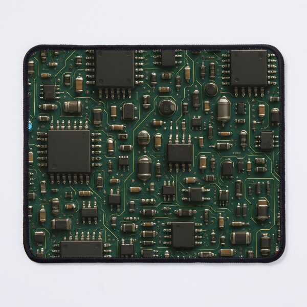 Item preview, Realistic Circuit Board Pattern Futuristic Tech Electronics Design designed and sold by Buzzink.