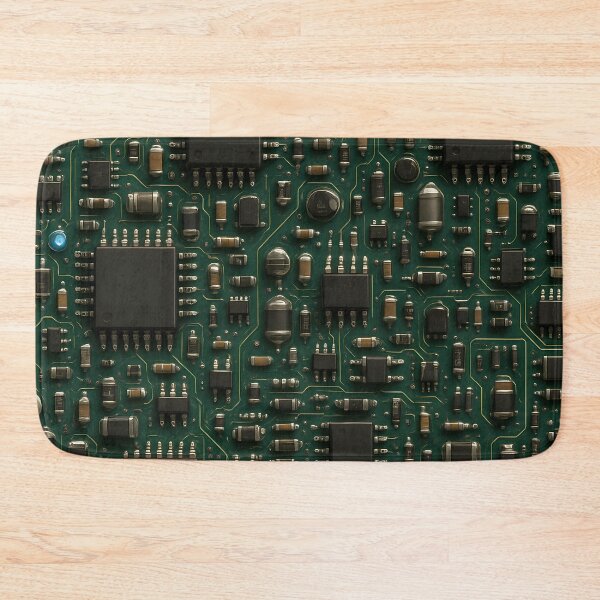 Item preview, Realistic Circuit Board Pattern  Futuristic Tech Electronics Design designed and sold by Buzzink.