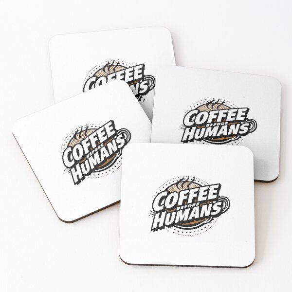 Item preview, Coffee Before Humans – Retro Comic Badge T-Shirt designed and sold by InOrazio.