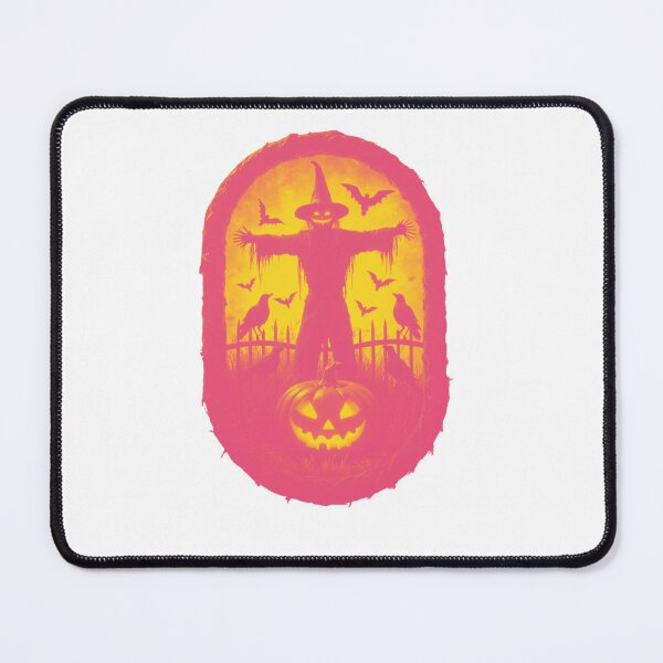 Item preview, A Sinister Scarecrow Under The Fiery Halloween Sky designed and sold by e-camelleone.