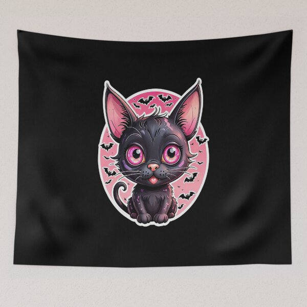 Item preview, Magic cat, Halloween Themed Print, Colored Graphics designed and sold by artdragongift 15.