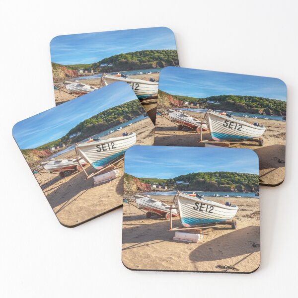 Item preview, Hope Cove, Devon, Boats Resting on Sandy Shore designed and sold by Paul Thompson Photography.