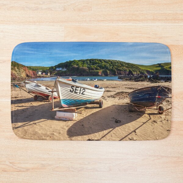 Item preview, Hope Cove, Devon, Boats Resting on Sandy Shore designed and sold by Paul Thompson Photography.