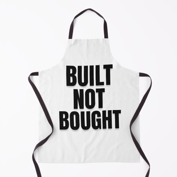 Item preview, Built Not Bought – Hardcore Gym Motivation Quote for Fitness Addicts designed and sold by Howling Ink.