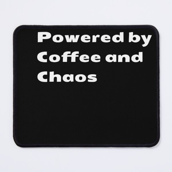 Item preview, Powered by Coffee and Chaos designed and sold by GeroZi.