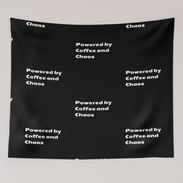 Item preview, Powered by Coffee and Chaos designed and sold by GeroZi.