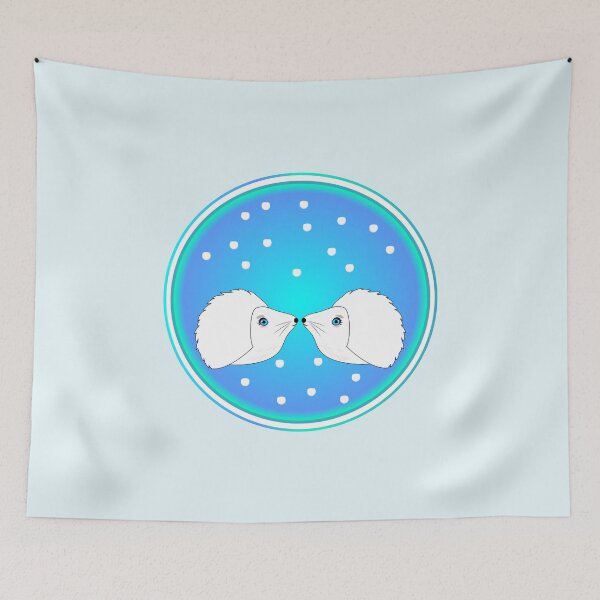 Item preview, Winter hedgehog pairs designed and sold by minimalartstory.