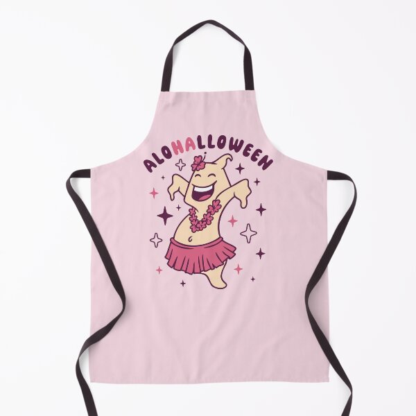 Item preview, Cheerful Pink Aloha Halloween Spirit in Hula Skirt  designed and sold by Maud Tee Art.