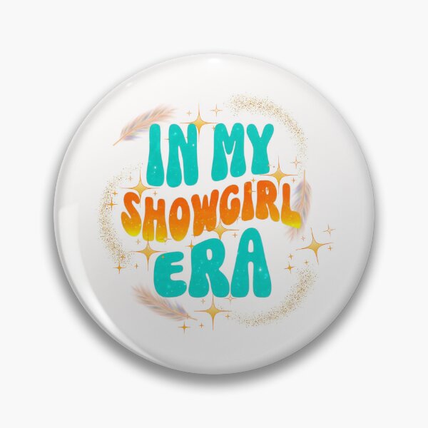 Item preview, In My Showgirl Era – Orange & Teal Glitter and Feathers Aesthetic Design designed and sold by CreatedbyKandJ.