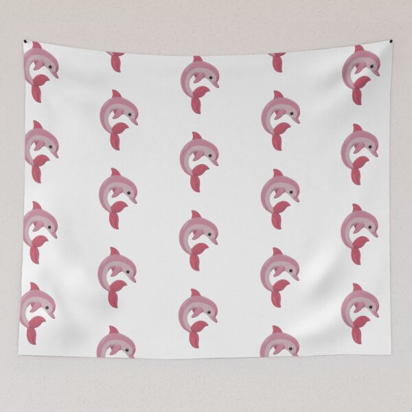 Item preview, pink dolphin  designed and sold by viviofthevalley.